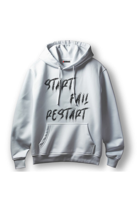 Start Fail Restart Digital Print Heavy Blend Premium Cotton® Hoodie