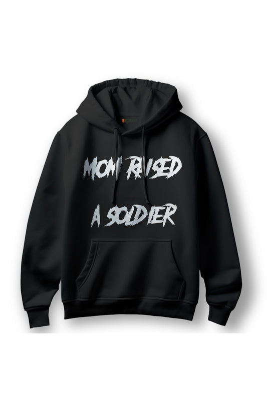 Mom Raised A Soldier Digital Print Heavy Blend Premium Cotton® Hoodie