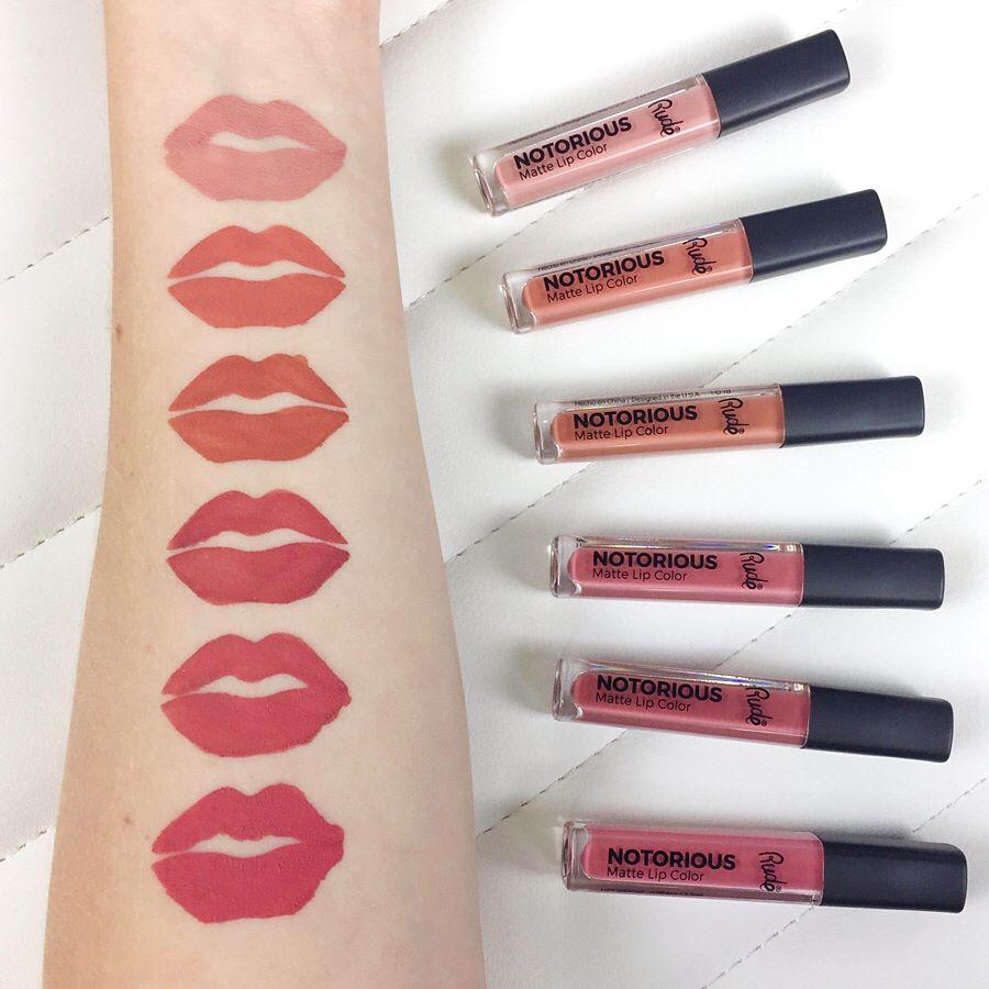 RUDE Crime Does Pay 6 Notorious Lip Color Set - Nude