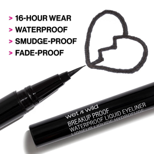 WET N WILD Mega Last Breakup-Proof Liquid Eyeliner - Ultra Black