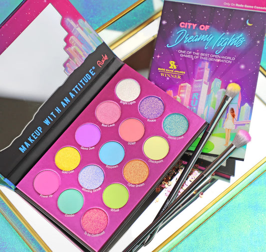 RUDE City of Dreamy Lights - 15 Dreamy Pastel Pigment & Eyeshadow Palette