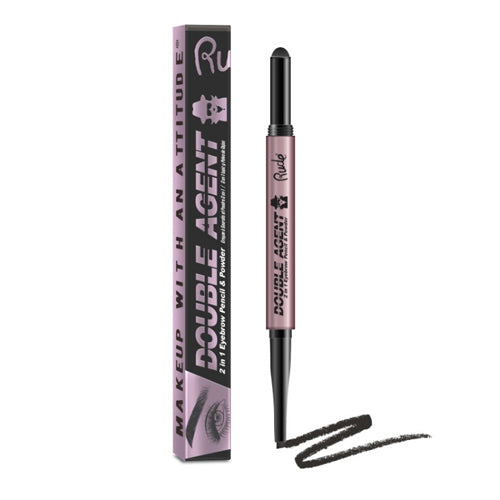 RUDE Double Agent 2 in 1 Eyebrow Pencil & Powder