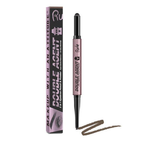 RUDE Double Agent 2 in 1 Eyebrow Pencil & Powder