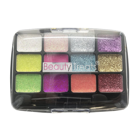 BEAUTY TREATS 12 Colors Glitter Palette