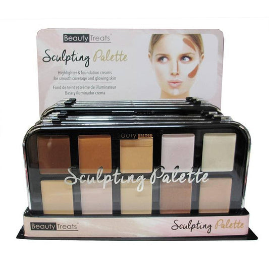 BEAUTY TREATS Sculpting Palette Display Set, 12 Pieces