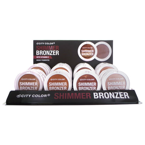 CITY COLOR Shimmer Bronzer Display Set, 24 Pieces