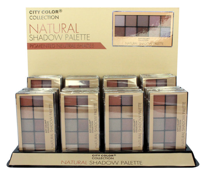 CITY COLOR Spice Me Up 10 Shades Palette Display Case Set 24 Pieces