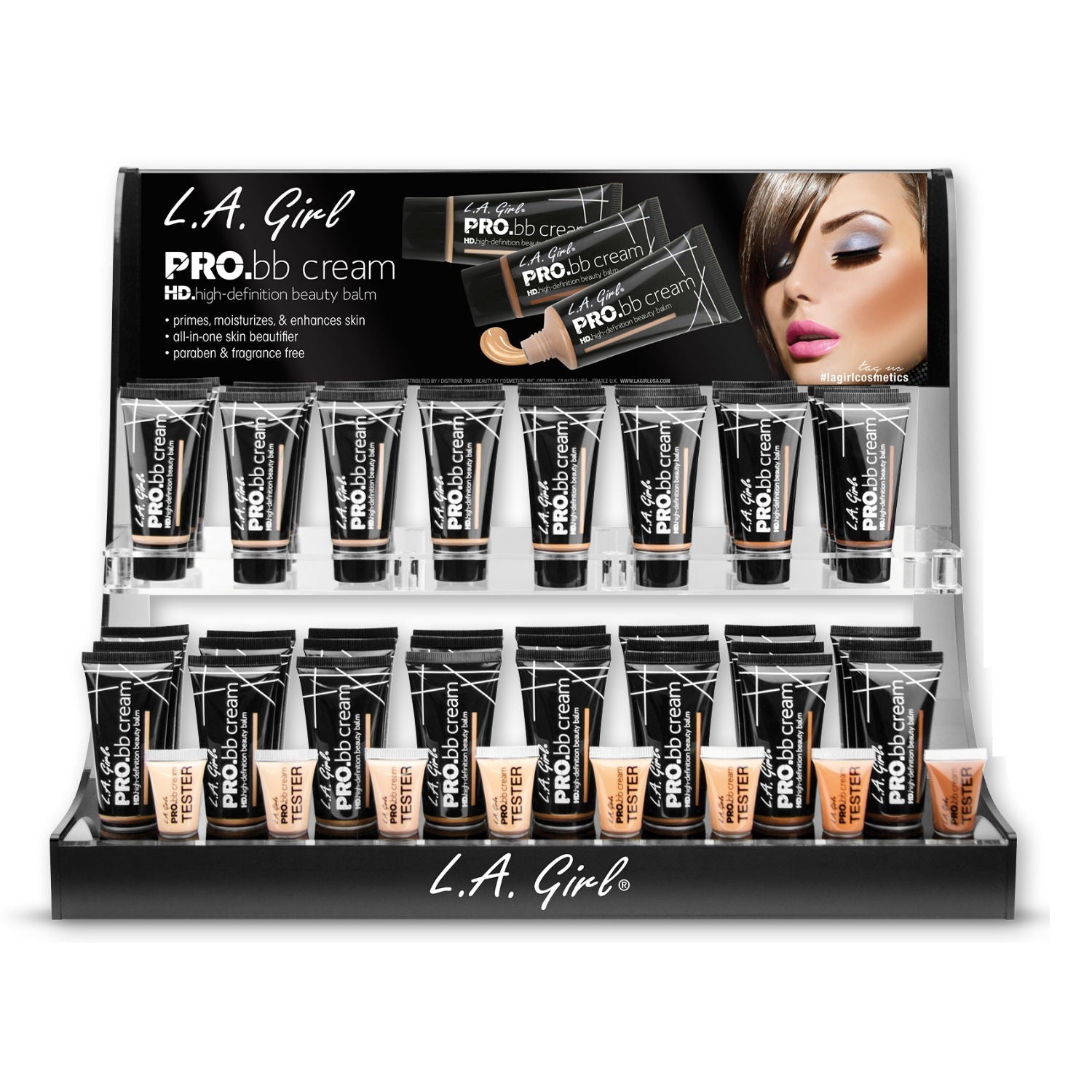 L.A. GIRL HD Pro BB Cream Display Set 96 Pieces