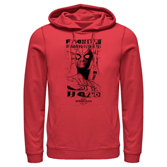 Men's Marvel Spider-Man No Way Home Friendly Hero Lightweight Hoodie