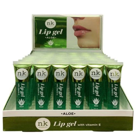 NICKA K Lip Gel Aloe Display Case Set, 48 Pieces