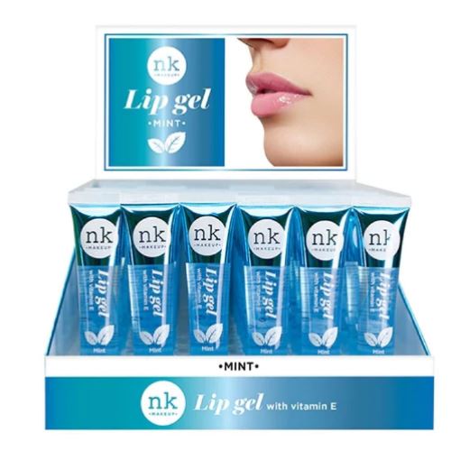 NICKA K Lip Gel Mint Display Case Set, 48 Pieces