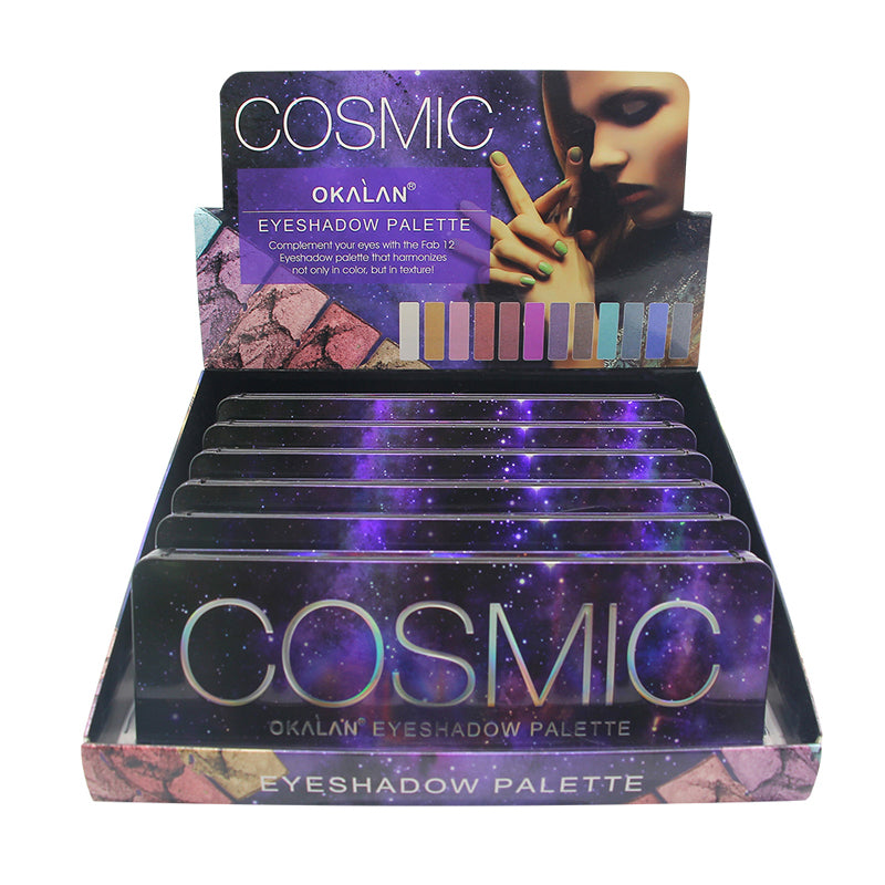 OKALAN Cosmic Eyeshadow Palette Display Set, 6 Pieces