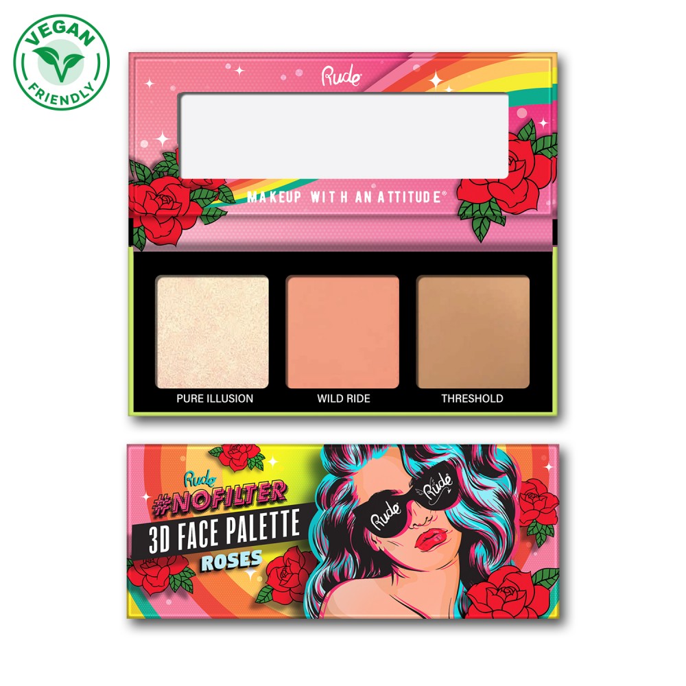 RUDE NoFilter 3D Face Palette