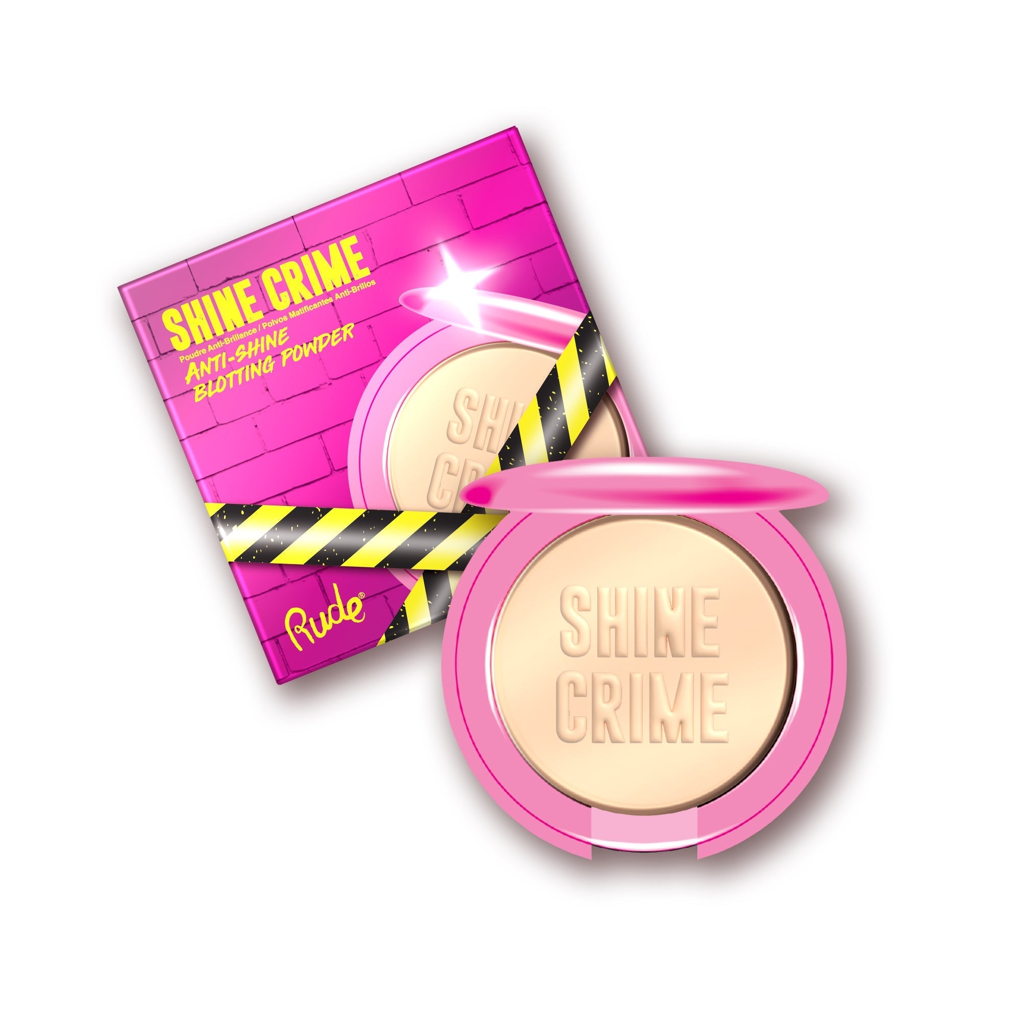 RUDE Shine Crime Anti-Shine Blotting Powder - Natural