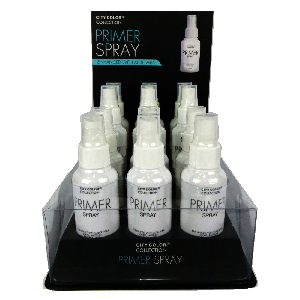 CITY COLOR Primer Setting Spray Display Case Set 12 Pieces