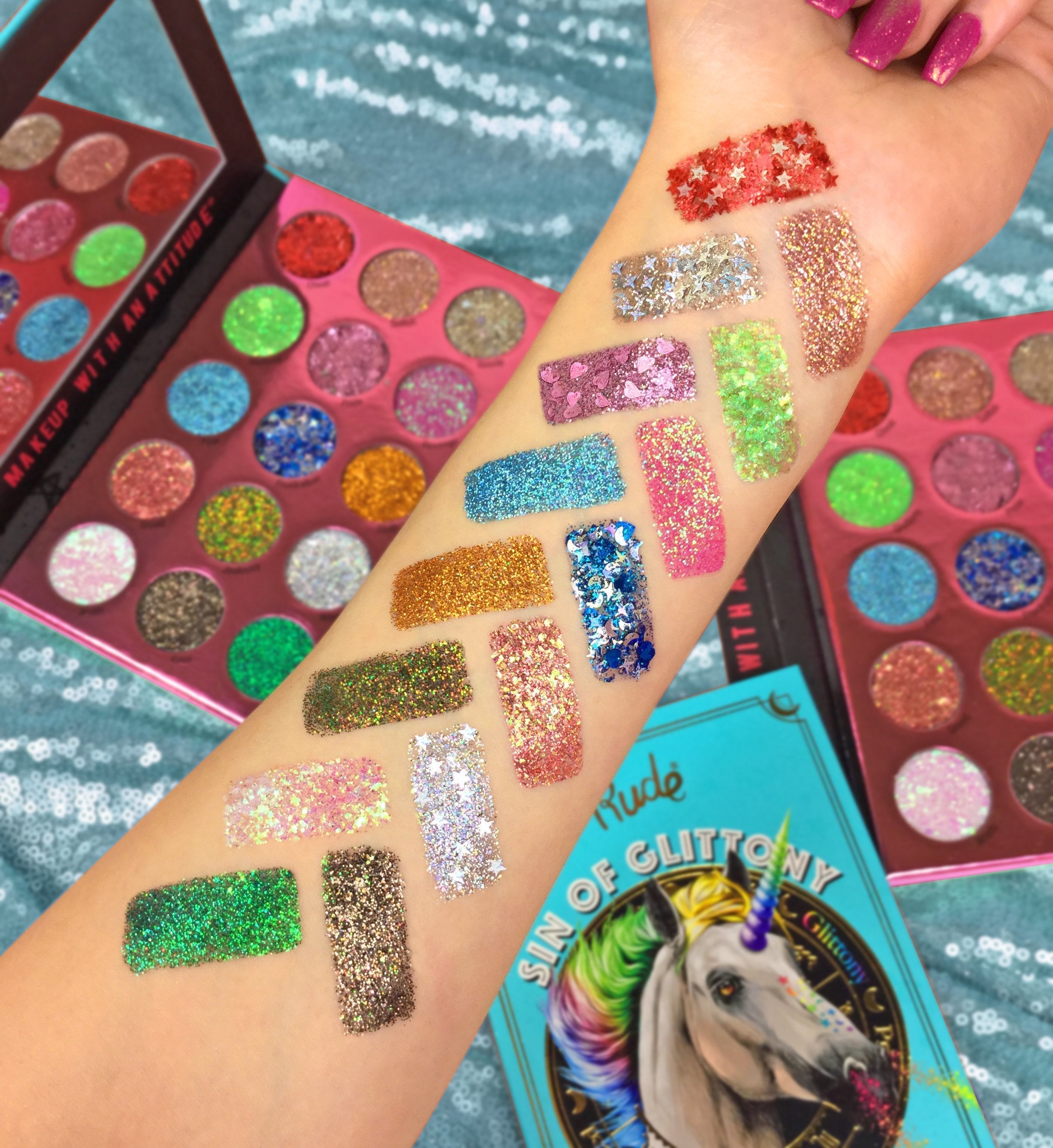 RUDE Sin of Glittony Glitter Palette