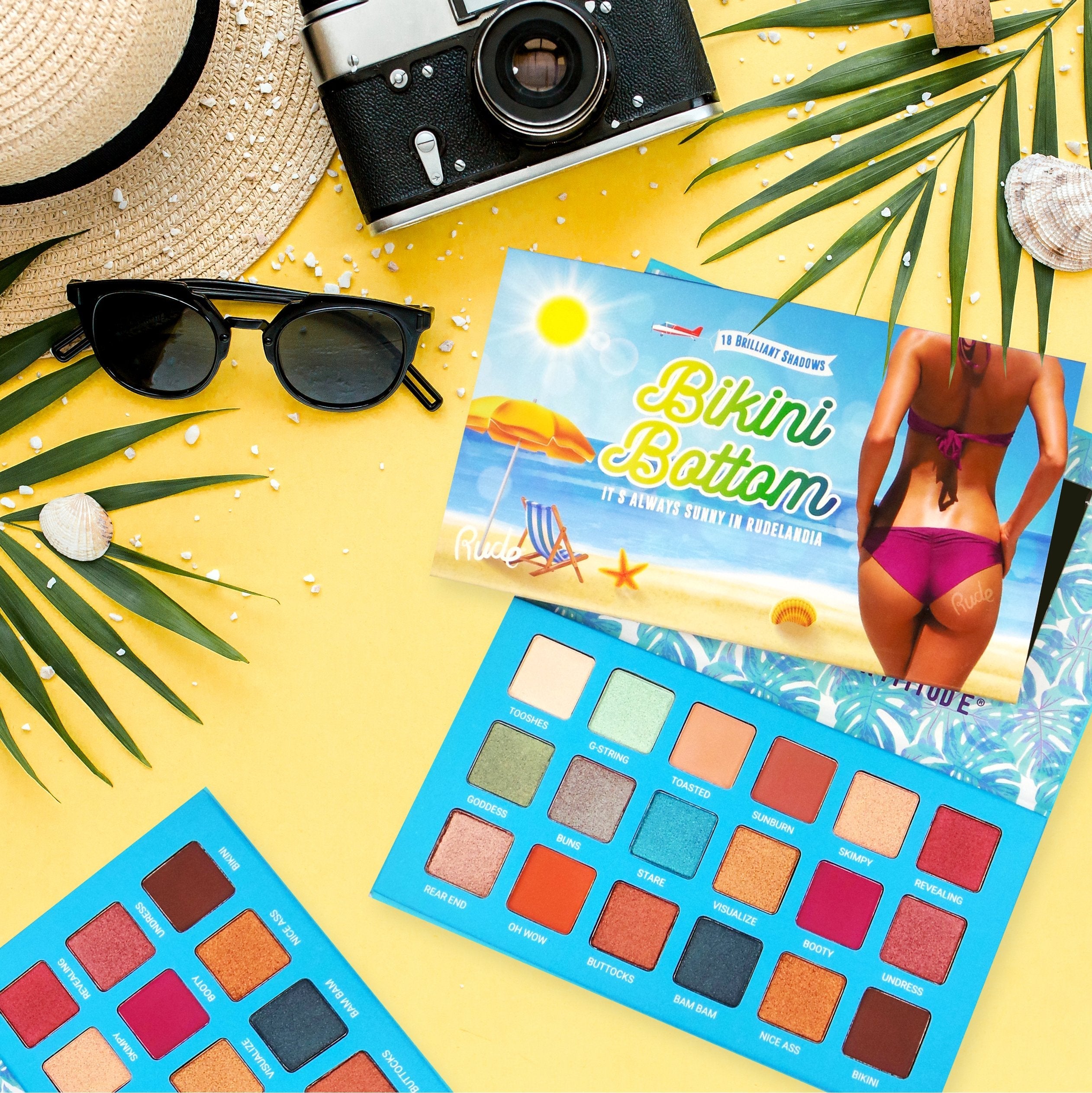 RUDE Bikini Bottom - 18 Eyeshadow Palette