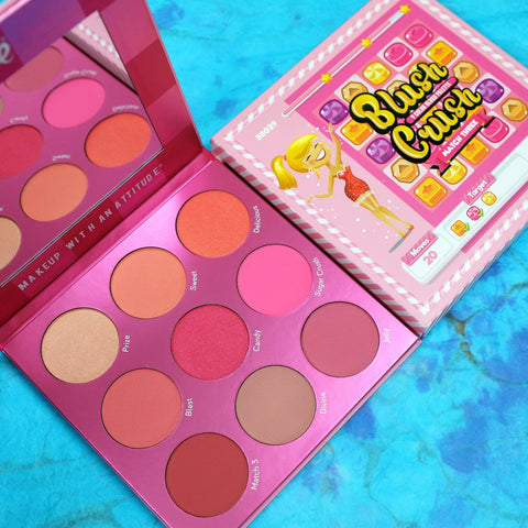 RUDE Blush Crush 9 Color Blush Palette - Match Three