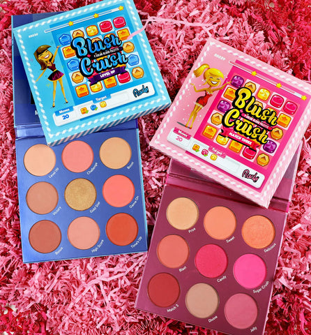 RUDE Blush Crush 9 Color Blush Palette - Match Three