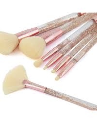 BEAUTY CREATIONS Liquid Peach Sparkle 7 Pc Brush Set