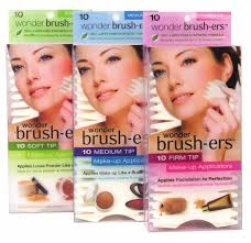 Wonder Brush-ers Make-up Applicators - 10 Firm Tip - White