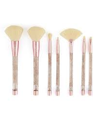 BEAUTY CREATIONS Liquid Peach Sparkle 7 Pc Brush Set