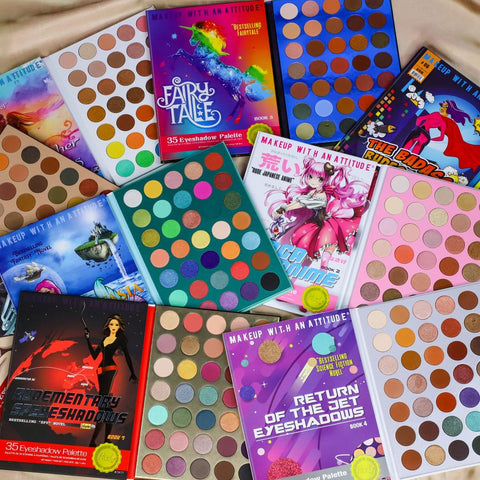 RUDE Book Series 8 Eyeshadow Palettes Bundle