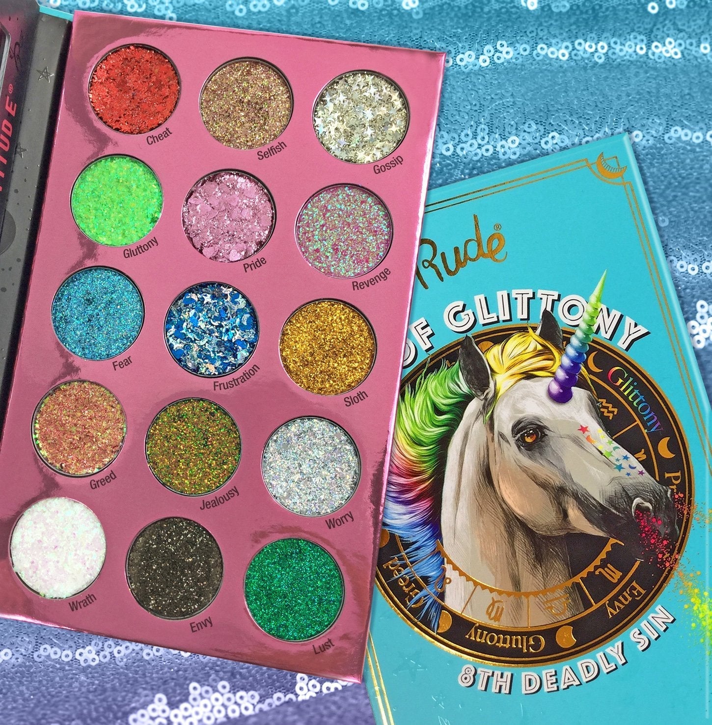 RUDE Sin of Glittony Glitter Palette